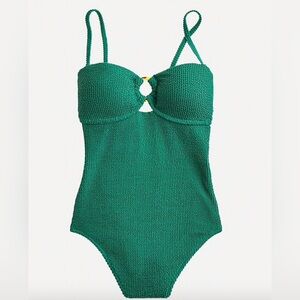 J. Crew Scrunchie ring bandeau one-piece